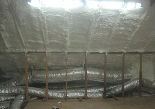 Closed Cell Attic Floor Flashing