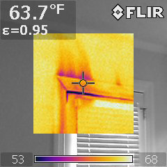 Exterior door leaking air