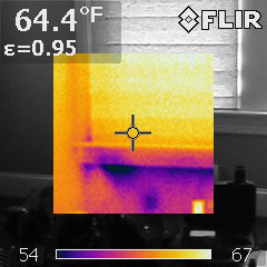 Window frame leaking air