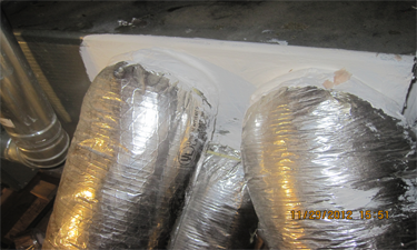supply ducts sealed