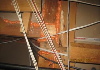 Foamed Wall Plates & Electrical Holes