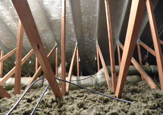 Spray on reflective radiant barrier