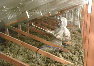 Attic spray radiant barrier